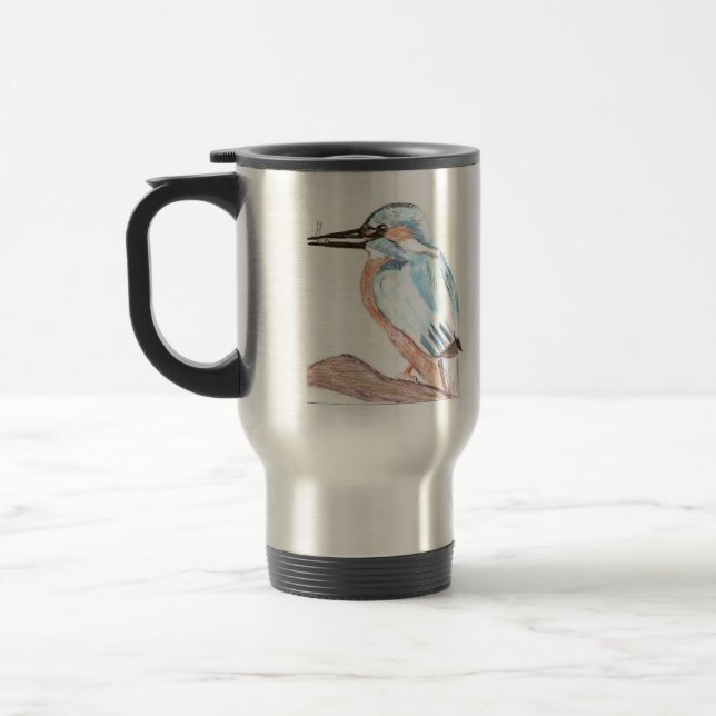 Eisvogel-Reise-Tasse Reisebecher (Links)