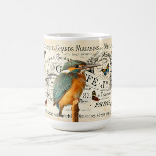 Eisvogel & Schmetterlinge Französische Werbung Vin Kaffeetasse