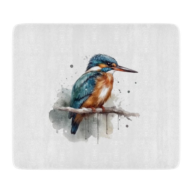 Eisvogel Serenity Schneidebrett (Vorderseite)