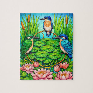 Eisvogel-Trio-Jigsaw-Puzzle