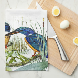 Eisvogel-Vogel-Teich-Tier-Tier-Geschirrtuch Geschirrtuch