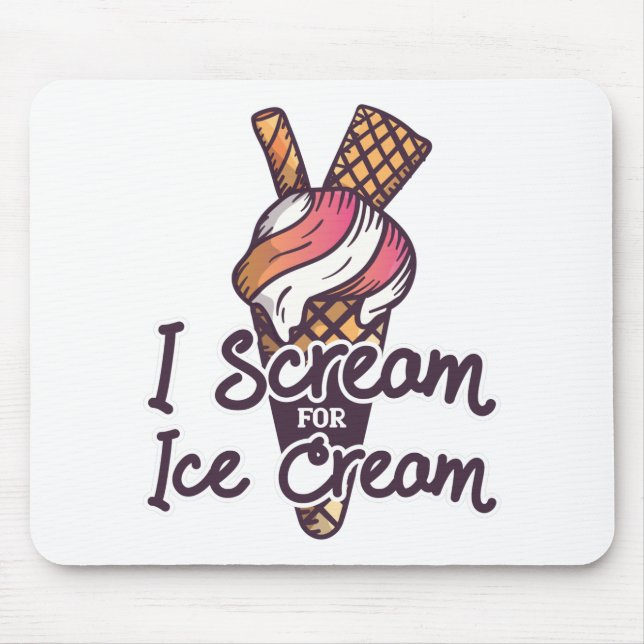 Eiswaffel Mousepad (Vorne)