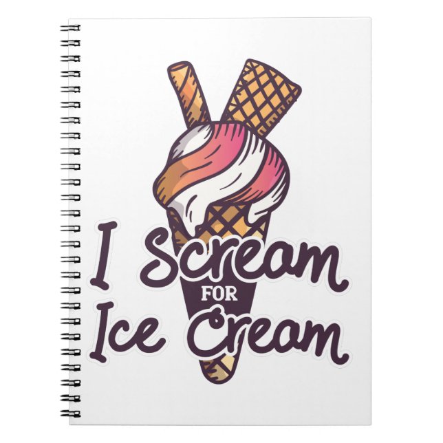 Eiswaffel Notizblock (Vorderseite)