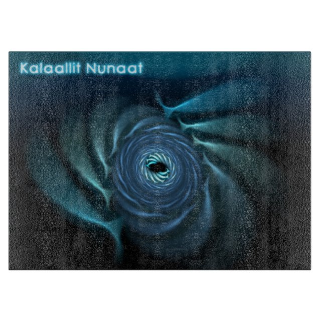 Eiswale - Grönland Schneidebrett (Vorderseite)