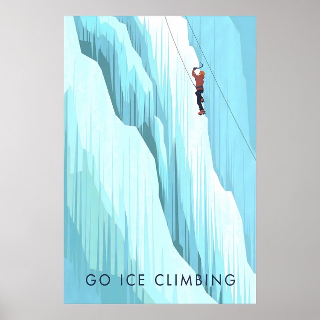 Eiswandern Reisen Plakat (Vorne)
