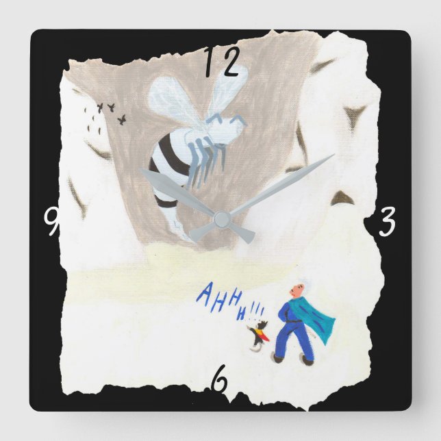 Eiswaschberg Quadratische Wanduhr (Vorderseite)