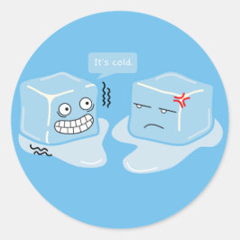 Eiswürfel einfrieren - Aufkleber