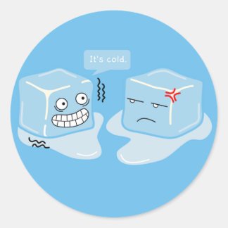 Eiswürfel einfrieren - Aufkleber