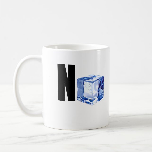Eiswürfel Minimalist Cool Lustiges Design Kaffeetasse (Links)