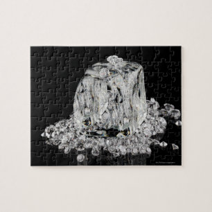 Eiswürfel schmelzen zu Diamanten