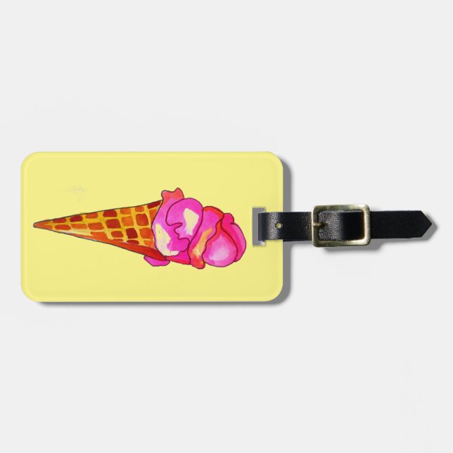 Eiswürfelgelat niedliche Küche Gepäckanhänger (Vorderseite horizontal)