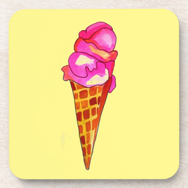 Eiswürfelgelat niedliche Küche Getränkeuntersetzer (Vorderseite)