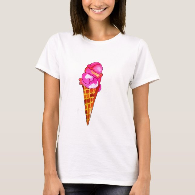 Eiswürfelgelat niedliche Küche T-Shirt (Vorderseite)