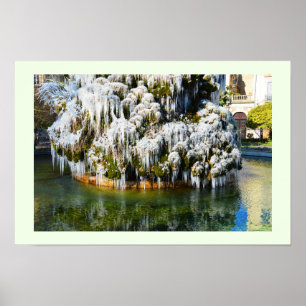 Eiszapfen in Montpellier Poster