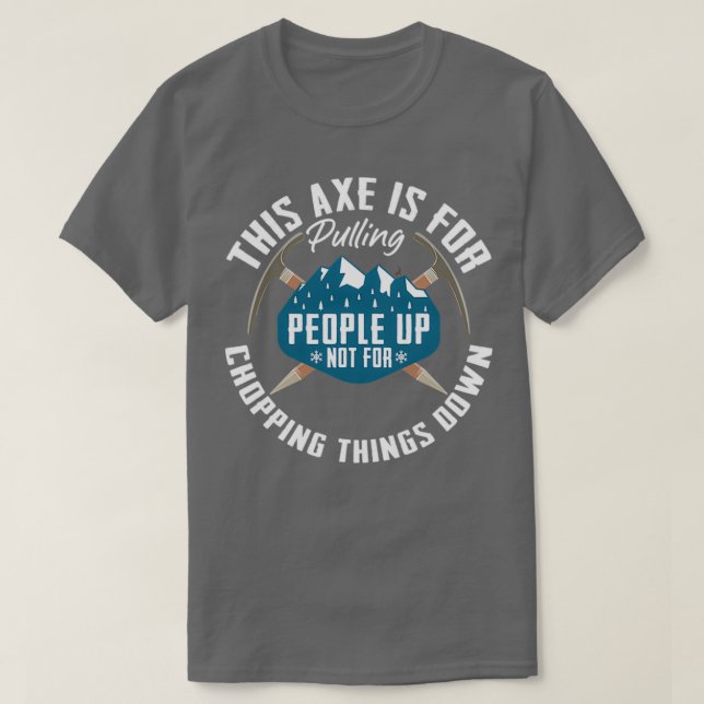 Eiszeit, die Menschen in den Berg zieht I T-Shirt (Design vorne)