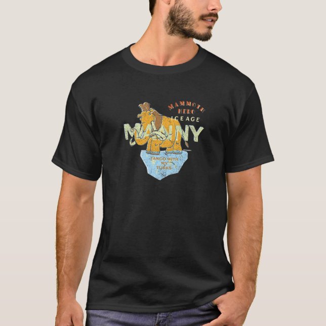 Eiszeit Manny Mammoth Hero Tango mit meinen Tusks T-Shirt (Vorderseite)