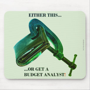 "Either this... or get a budget analyst" Mousepad