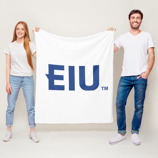 EIU-Blockbuchstabe Fleecedecke (Beispiel)