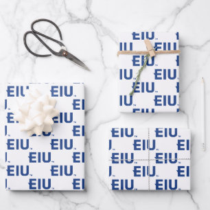 EIU-Blockbuchstabe Geschenkpapier Set