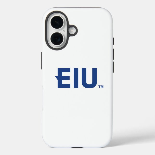 EIU-Blockbuchstabe iPhone 16 Hülle (Rückseite)