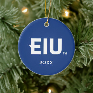 EIU-Blockbuchstabe Keramik Ornament