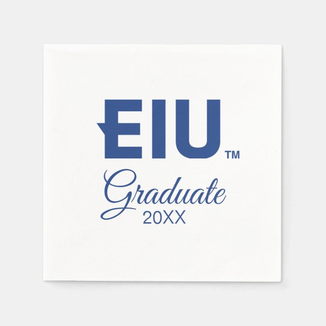 EIU-Blockbuchstabe Serviette (Vorderseite)