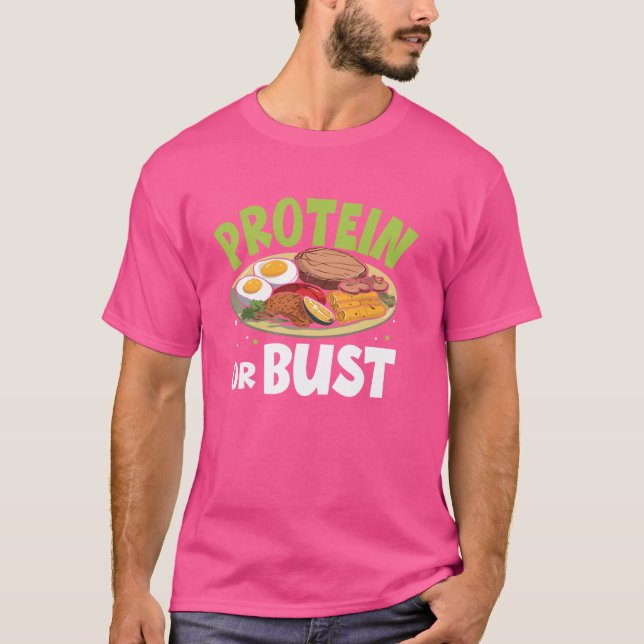 Eiweiß- oder Brustgewicht T-Shirt (Vorderseite)