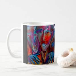 ejgoldguru - Akryllisch - Schwestern im blauen Lic Kaffeetasse