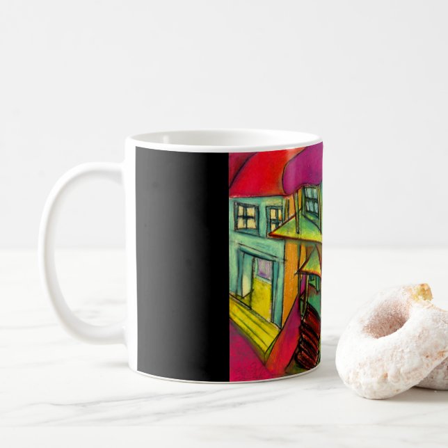 ejgoldguru - Pastel - Edgecliffe Manor Kaffeetasse (Mit Donut)