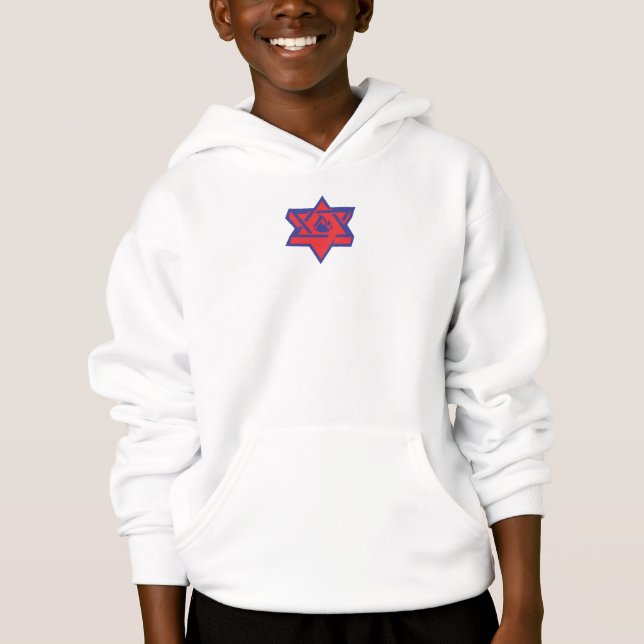 #EJH Kid's Sweatshirt in White (Vorderseite)