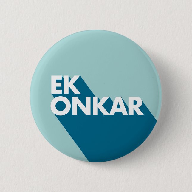 Ek Onkar Contemporary SIkh Abzeichen Button (Vorderseite)