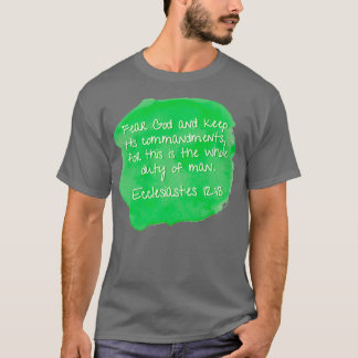 Ekclesiastes 1213 Furcht vor Gott und behielt sein T-Shirt