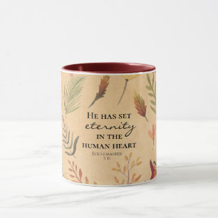 Ekclesiastes 3:11 Er hat Set Ewigkeit im Herzen Tasse