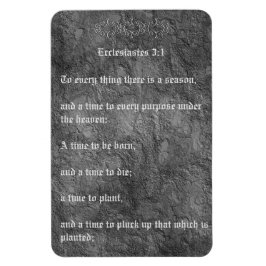 Ekclesiastes 3:1 Beklemmte alte Textur ohne Tränen Magnet