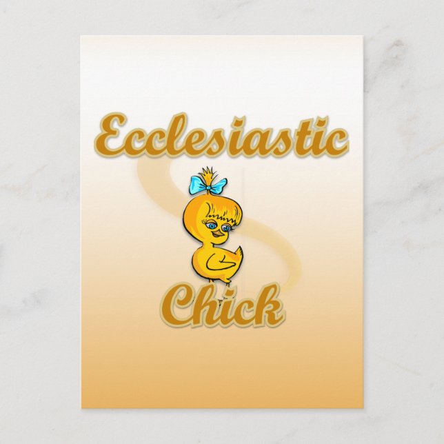 Ekclesiastic Chick Postkarte (Vorderseite)