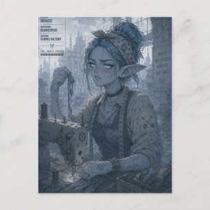Ekel / Näherin / Nähfabrik Postkarte