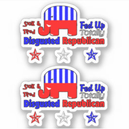 ekelhaft republikanisch aufkleber