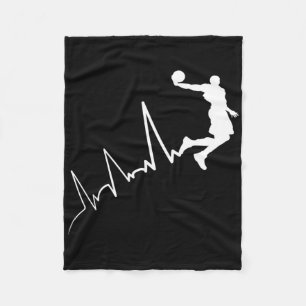 Ekg Häufigkeit von Bysketbyll Spieler Heartbeat Du Fleecedecke