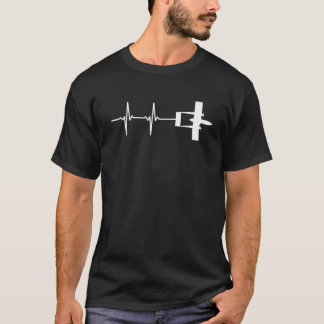 EKG Heartbeat OV 10 Bronco Military Flugzeug Shirt