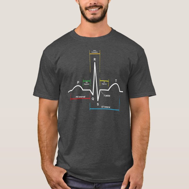 EKG Heartbeat T-Shirt (Vorderseite)