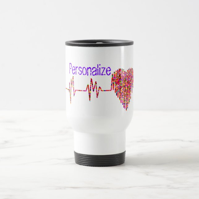 EKG Herzkranzkrankheit Reisebecher (Mittel)