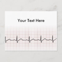 EKG Herzschlag auf Graphen Papier, Puls PhD (Arzt)