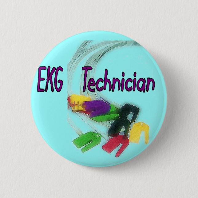 EKG Techniker-Geschenke Button (Vorderseite)