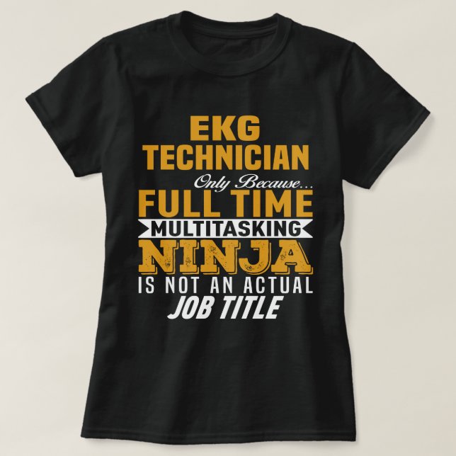 EKG-Techniker T-Shirt (Design vorne)