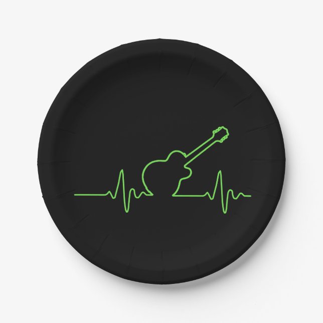 EKGuitar Pappteller (Vorderseite)