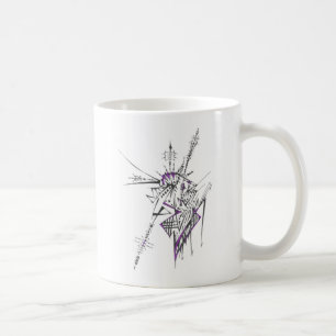 Eklektische farbenfrohe abstrakte Stammes-Tattoo-K Kaffeetasse