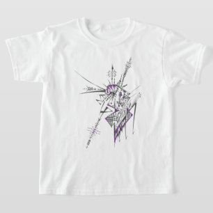 Eklektische farbenfrohe abstrakte Stammes-Tattoo-K T-Shirt