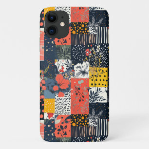 Eklektische, kühne botanische Patchworkarbeit mit  Case-Mate iPhone Hülle
