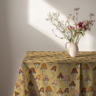 Eklektische Retro-Tischdecke Warme Töne & Sanfte F Tischdecke