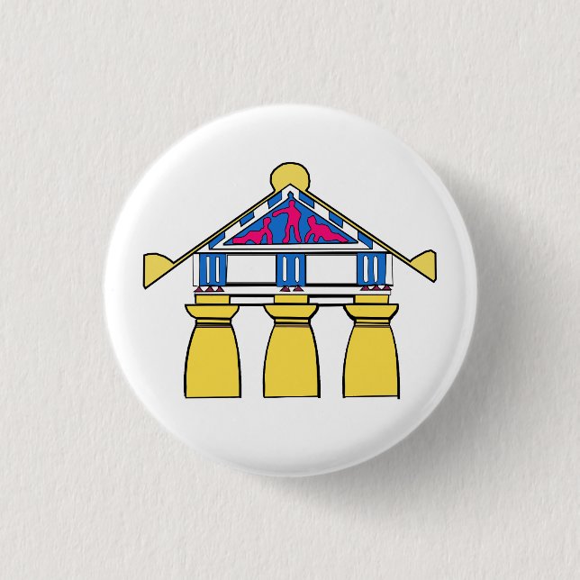 Eklektischer Haus-Knopf Robert Venturis (1 von 5) Button (Vorderseite)